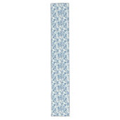 Chemin De Table Long Design gravé bleu serein (Devant)