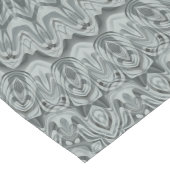 Chemin De Table Long Design Motif en gris et argent Mandala (Coin)