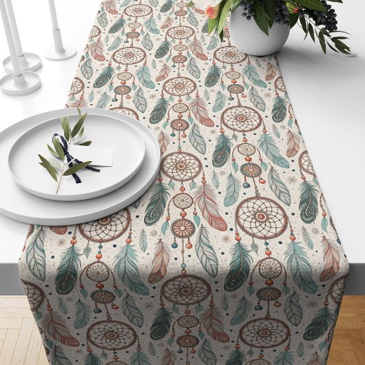 Chemin De Table Long Dessins de dragage de textiles tribaux traditionne