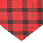 Chemin De Table Long Diagonal rouge noir et vert Noël Plaid (Coin)