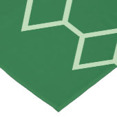 Chemin De Table Long Diamants linéaires verticaux à la menthe verte 202 (Coin)