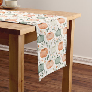 Chemin De Table Long Doux Citrouille automne