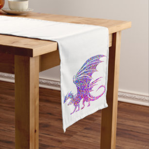 Chemin De Table Long Dragon de mosaïque Extraordinaire