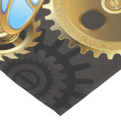 Chemin De Table Long Dragonflies de Steampunk sur arrière - plan rayé b (Coin)
