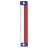 Chemin De Table Long Drapeau patriotique du Texas Maison douce Maison (Devant)