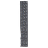 Chemin De Table Long Dreidels de Hanukkah Bleu Grand Miracle (Devant)