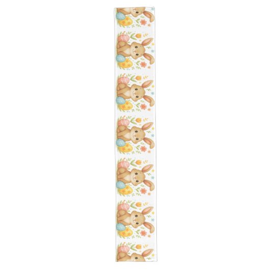 Chemin De Table Long Easter Bunny with Eggs Table Runner (Devant)