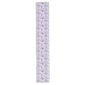 Chemin De Table Long Écran floral violet majestueux (Devant)
