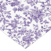 Chemin De Table Long Écran floral violet majestueux (Coin)