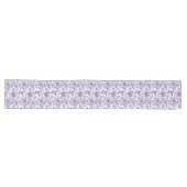 Chemin De Table Long Écran floral violet majestueux (Horizontal)