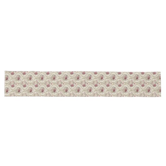 Chemin De Table Long Elégance dédouanée Fluale Damask Table Runner (Horizontal)