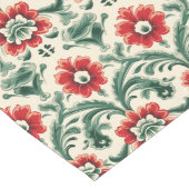 Chemin De Table Long Élégance provinciale : French Red Christmas Deligh (Coin)