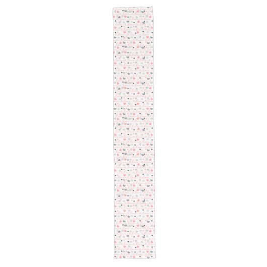Chemin De Table Long Elegant Anniversary Love Lettering Table Runner (Devant)