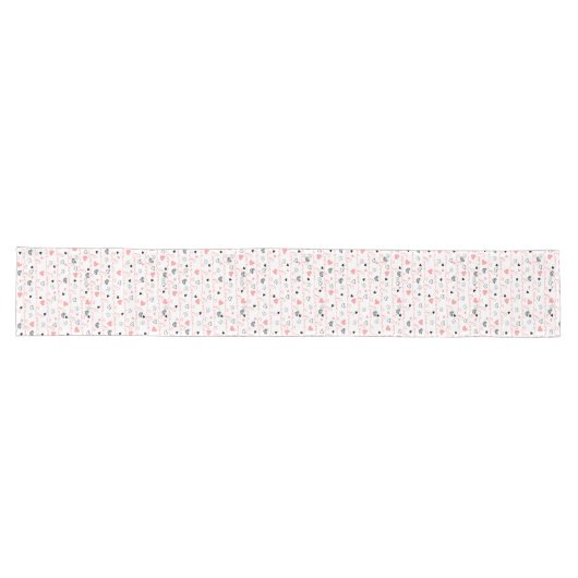 Chemin De Table Long Elegant Anniversary Love Lettering Table Runner (Horizontal)