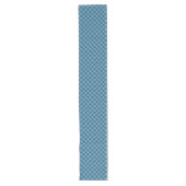 Chemin De Table Long Elégant Marine Check Table Runner pour un dîner co (Devant)
