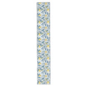 Chemin De Table Long Elegant Mediterranean Lemon Botanical Navy (Devant)