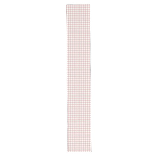 Chemin De Table Long Élégant Rose Gold À damiers Plaid Table Runner (Devant)