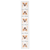 Chemin De Table Long Elegant Thanksgiving "Give Thanks" Table Runner (Devant)