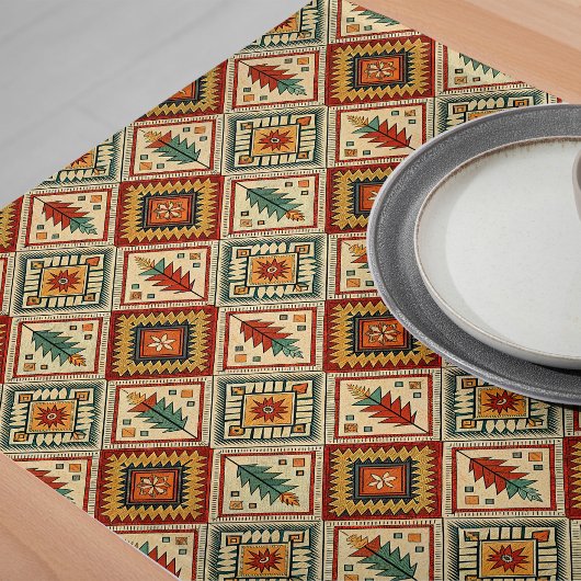 Chemin De Table Long Éléments ethniques tribaux intemporels inspirés pa