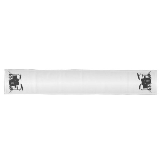 Chemin De Table Long Ensemble de batterie Monogram Silver (Horizontal)