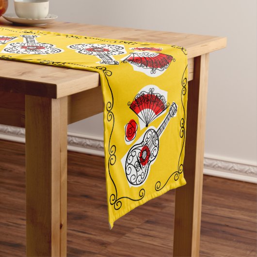 Chemin De Table Long Espagnol Souvenirs Border table runner 16 X 108 (In Situ)