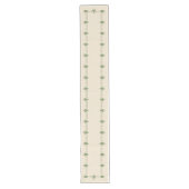 Chemin De Table Long Esprit adoptif de Hélène du motif en bois (Devant)