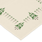 Chemin De Table Long Esprit adoptif de Hélène du motif en bois (Coin)