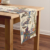 Chemin De Table Long ESSENCE DE GUERRE BESTIAIRE MÉDIÉVALE vs Chevalier (In Situ)