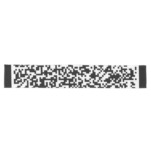 Chemin De Table Long Exemple de coureur de table de code QR (Horizontal)