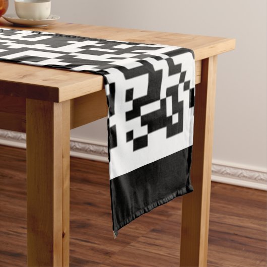 Chemin De Table Long Exemple de coureur de table de code QR (In Situ)