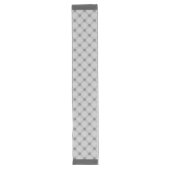 Chemin De Table Long Facettes de diamant noir et blanc (Devant)