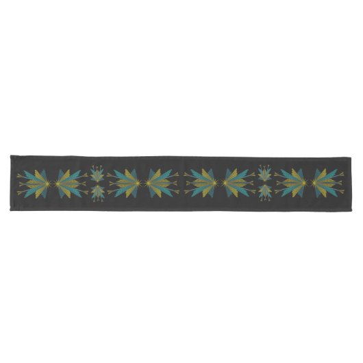 Chemin De Table Long Fairy Stars Black Table Runner (Horizontal)