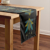 Chemin De Table Long Fairy Stars Black Table Runner (In Situ)