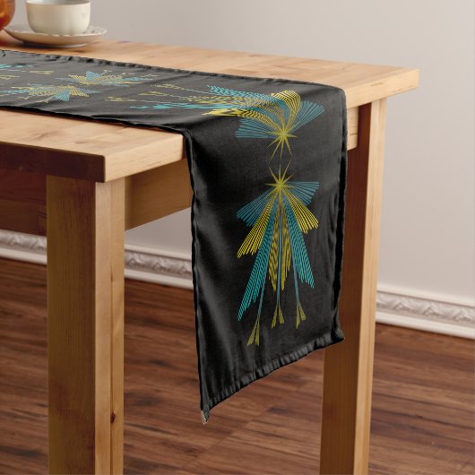 Chemin De Table Long Fairy Stars Black Table Runner (In Situ)