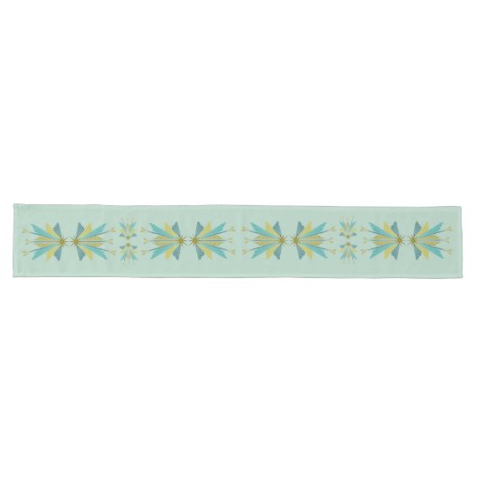 Chemin De Table Long Fairy Stars Pistachio Table Runner (Horizontal)