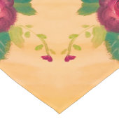 Chemin De Table Long Fancy Burgundy Rose Runner (Coin)