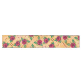 Chemin De Table Long Fancy Burgundy Rose Runner (Horizontal)