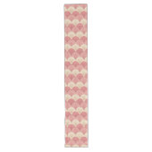 Chemin De Table Long Fans Pink Mid-Century (Devant)