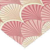 Chemin De Table Long Fans Pink Mid-Century (Coin)