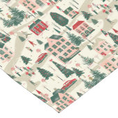 Chemin De Table Long Festivités classiques des villages d'hiver (Coin)