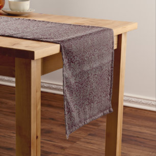 Chemin De Table Long Feuillage de bois Lapin rouge William Morris Motif