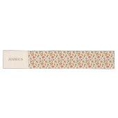Chemin De Table Long Feuilles d'aquarelle orange d'automne (Horizontal)