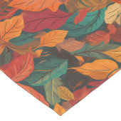 Chemin De Table Long Feuilles d'automne colorées (Coin)