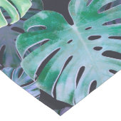 Chemin De Table Long Feuilles de Monstera Tropical (Coin)