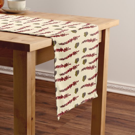 Chemin De Table Long Feuilles et glaces d'automne long table runner (In Situ)