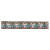 Chemin De Table Long Fleur alpine suisse Edelweiss (Horizontal)