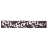 Chemin De Table Long Fleur de cerisier rose noir (Horizontal)