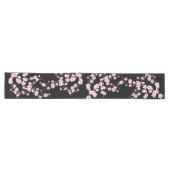 Chemin De Table Long Fleur de Cerisier Rose Noir (Horizontal)