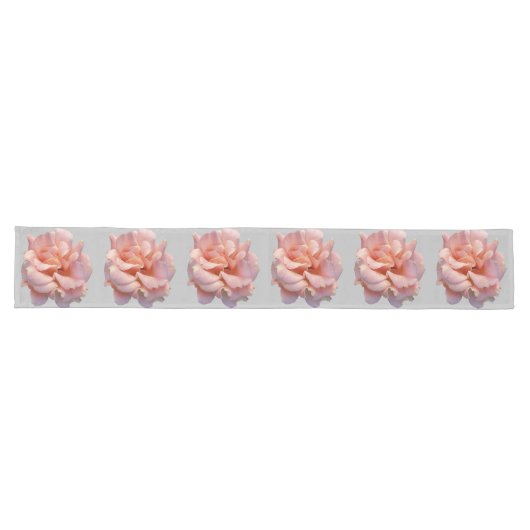 Chemin De Table Long fleur de rose rose (Horizontal)