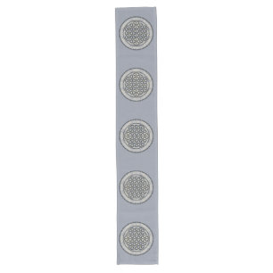 Chemin De Table Long Fleur de vie / Blume des Lebens - Button IX
